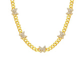 Gourmet Butterfly Zirkonia Stein Halskette (7038037622829)