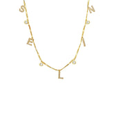 Namenskette mit Zirkonia Stein (7071612469293)