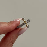 Vıp Kaplama Ok Taşlı Yüzük