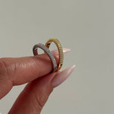 Yarı Taşlı Ayarlanabilir Yüzük