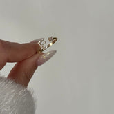 Harf Tek Taş Yüzük /925 Gümüş