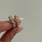 Kare Baget Sıralı Yüzük