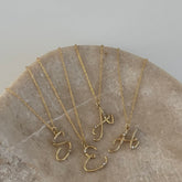 Pırıltılı Harf Kolye / 925 Gümüş