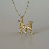 Harf Üzeri İsim Kolye / 925 Gümüş