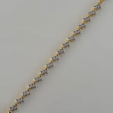 Asimetrik Damla Bileklik / 925 Gümüş