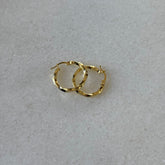 Sarmal Çember Küpe / 925 Gümüş