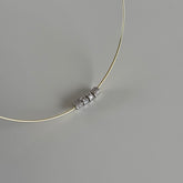 Taşlı mıx Choker / 925 Gümüş