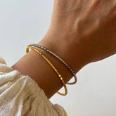 Alacalı Kelepçe /925 Gümüş