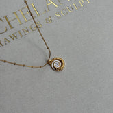 Beyaz Deniz Kabuğu Kolye