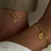 English Font Çift Bileklik /925 Gümüş