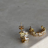 Zikzak küpe / 925 Gümüş