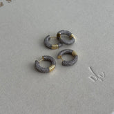 Silver Full Taşlı Küpe