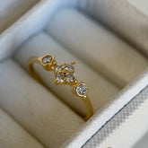 Papatya Kristal Yüzük /925 Gümüş