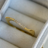 Taşlı Asimetrik Yüzük /925 Gümüş