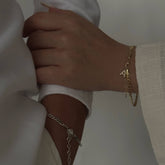 Basic Çift Zincir Bileklik / 925 Gümüş