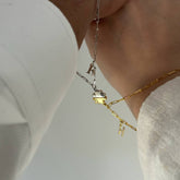 Yonca Mıknatıslı Çift Bileklik / 925 Gümüş