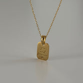 Yazılı Plaka Kolye /925 Gümüş