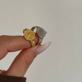 Ayarlanabilir Saat Yüzük / 925 Gümüş