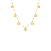 Multi Coin Necklace mit Wunschbuchstaben (7017620963373)