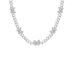 Gourmet Butterfly Zirkonia Stein Halskette (7038037622829)