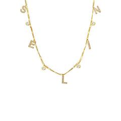 Namenskette mit Zirkonia Stein (7071612469293)