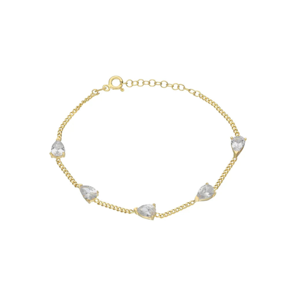 Damla Taş Bileklik / 925 Gümüş