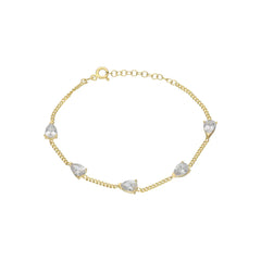 Damla Taş Bileklik / 925 Gümüş