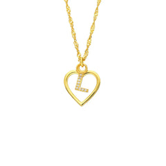 Herz Zirkonia Buchstaben Kette (7037976674349)