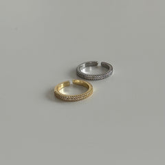 Yarı Taşlı Ayarlanabilir Yüzük