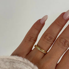 Altıgen Şekilli Taşlı Yüzük