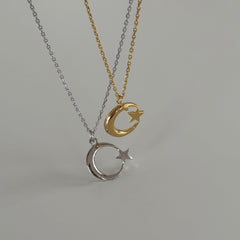 Ay-Yıldız Kolye /925 Gümüş