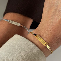 Göz Çizim Çift Bileklik /925 Gümüş