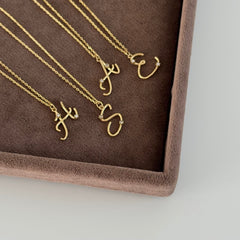 Pırıltılı Harf Kolye / 925 Gümüş