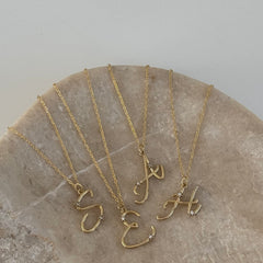 Pırıltılı Harf Kolye / 925 Gümüş