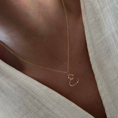 Pırıltılı Harf Kolye / 925 Gümüş