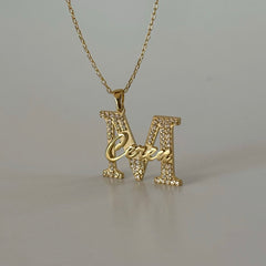 Harf Üzeri İsim Kolye / 925 Gümüş