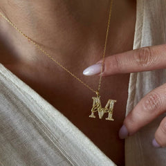 Harf Üzeri İsim Kolye / 925 Gümüş