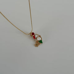 Kardan Adam Yılbaşı Kolye