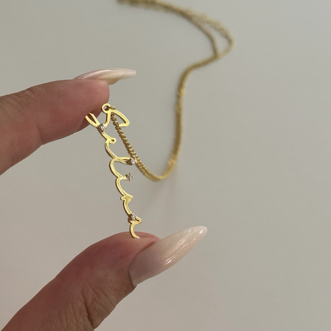 Dikey Işıltı Kolye /925 Gümüş