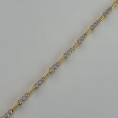 Üçlü Taş Bileklik / 925 Gümüş