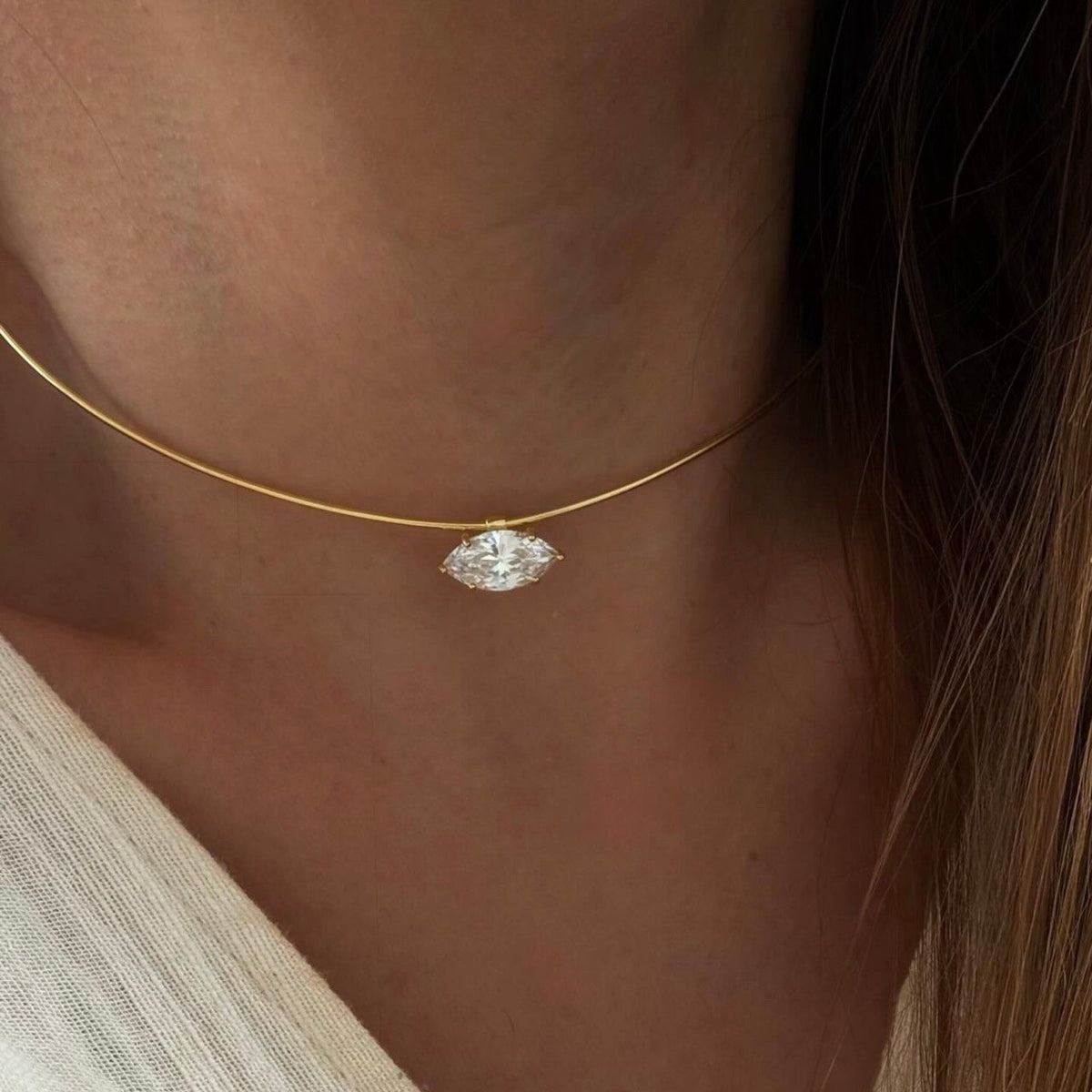 Marquıse Tasma Kolye /925 Gümüş