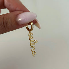 İstediğini Yazdır Küpe / 925 Gümüş