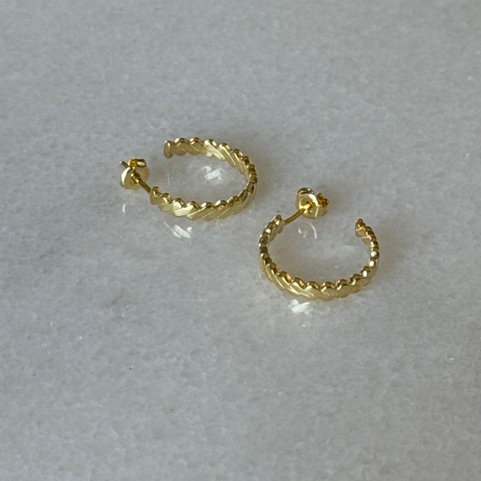 Zikzak Küpe /925 Gümüş