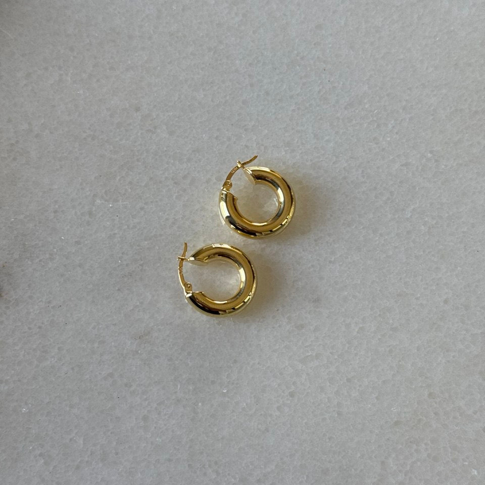 Basic Halka Küpe /925 Gümüş