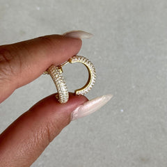 Yarım Ay Küpe / 925 Gümüş