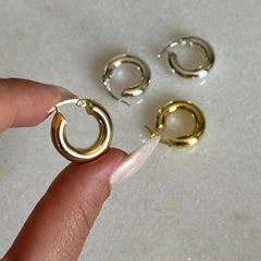 Basic Halka Küpe /925 Gümüş