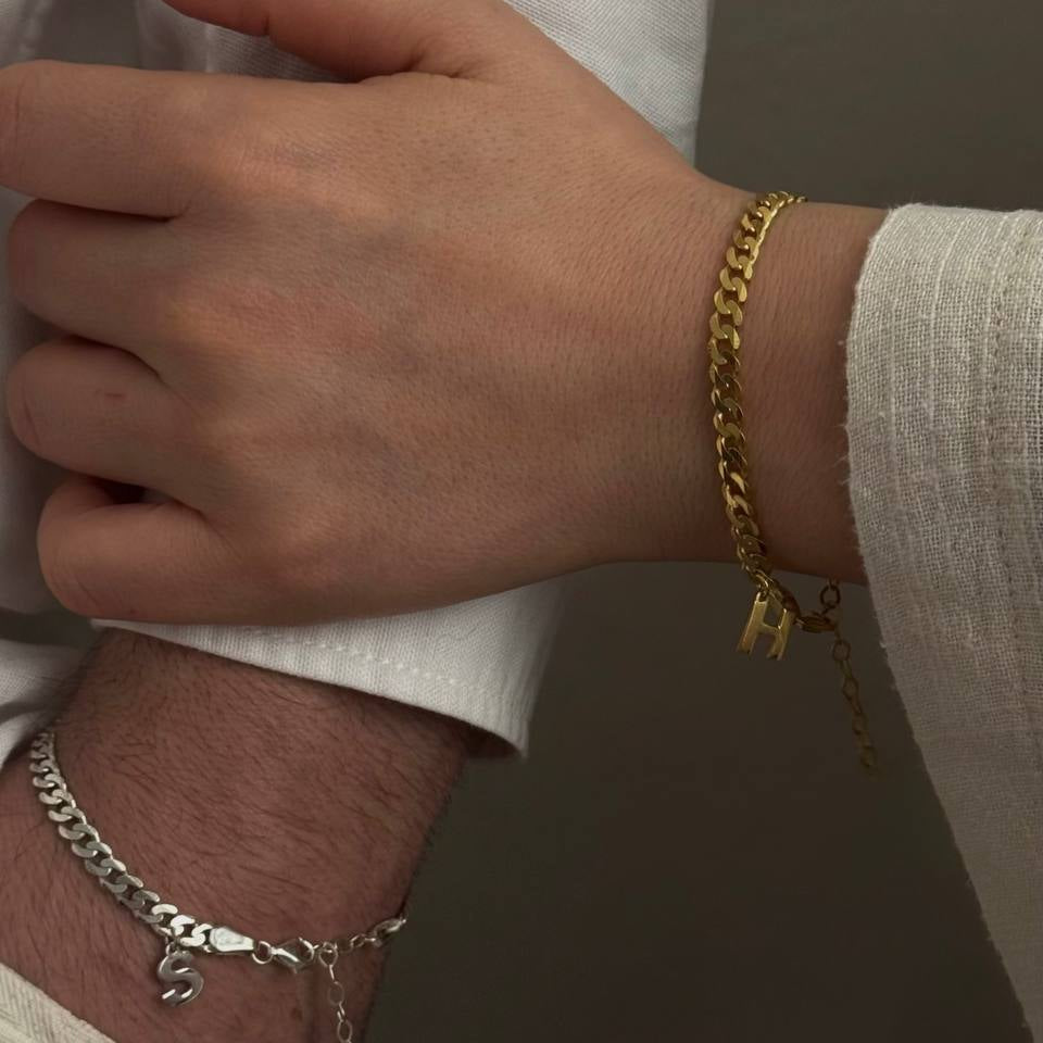 Bold Çift Bileklik /925 Gümüş