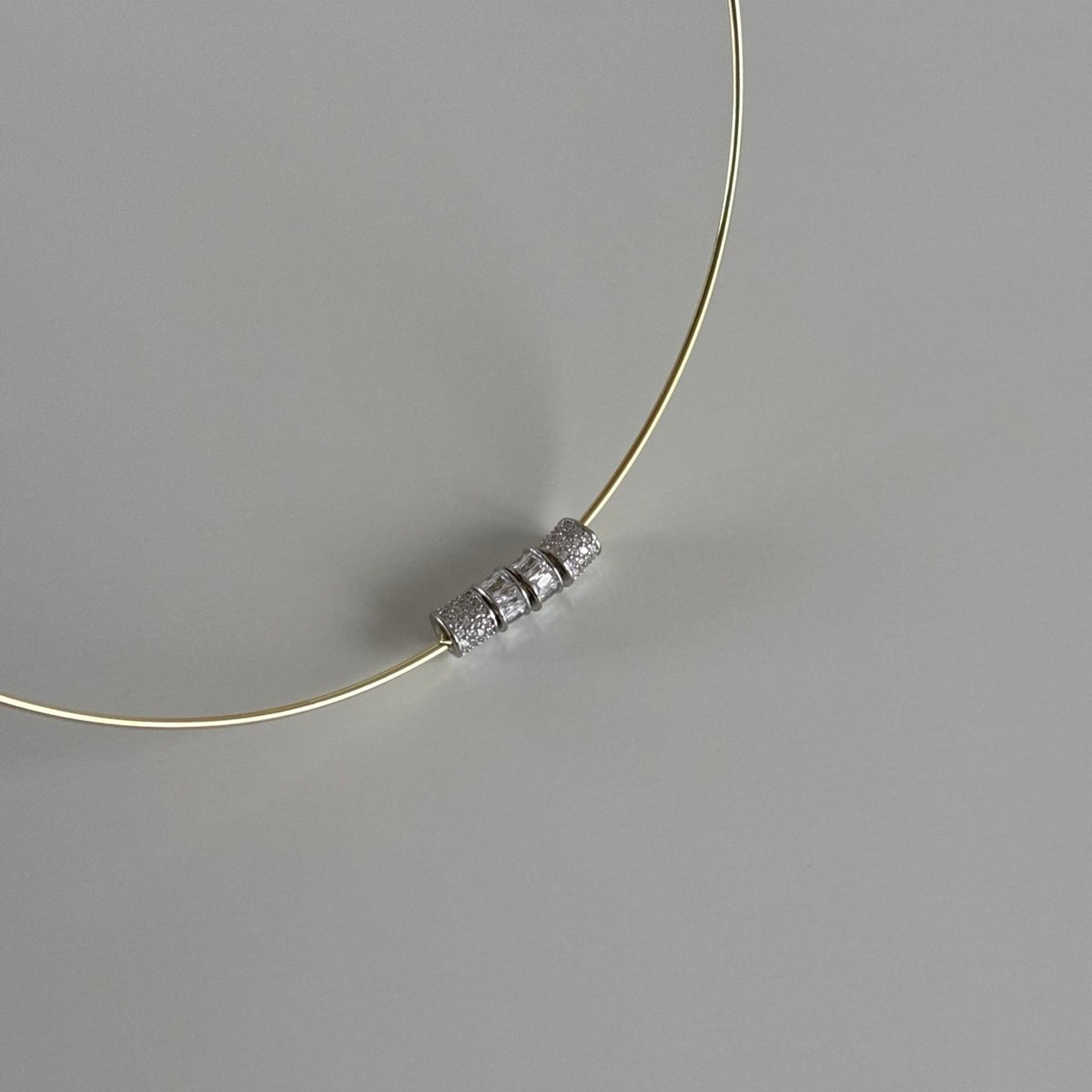 Taşlı mıx Choker / 925 Gümüş