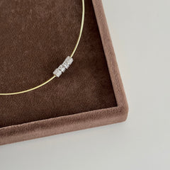 Taşlı mıx Choker / 925 Gümüş