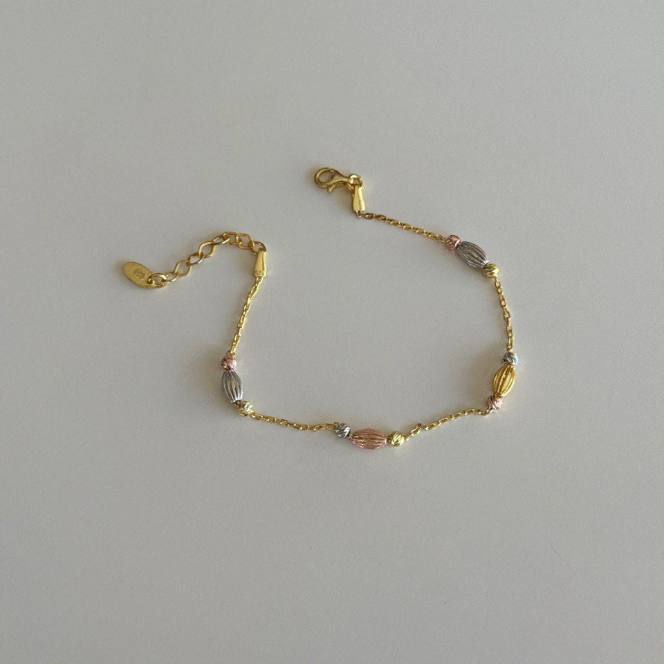 Mıx Oval Bileklik / 925 Gümüş